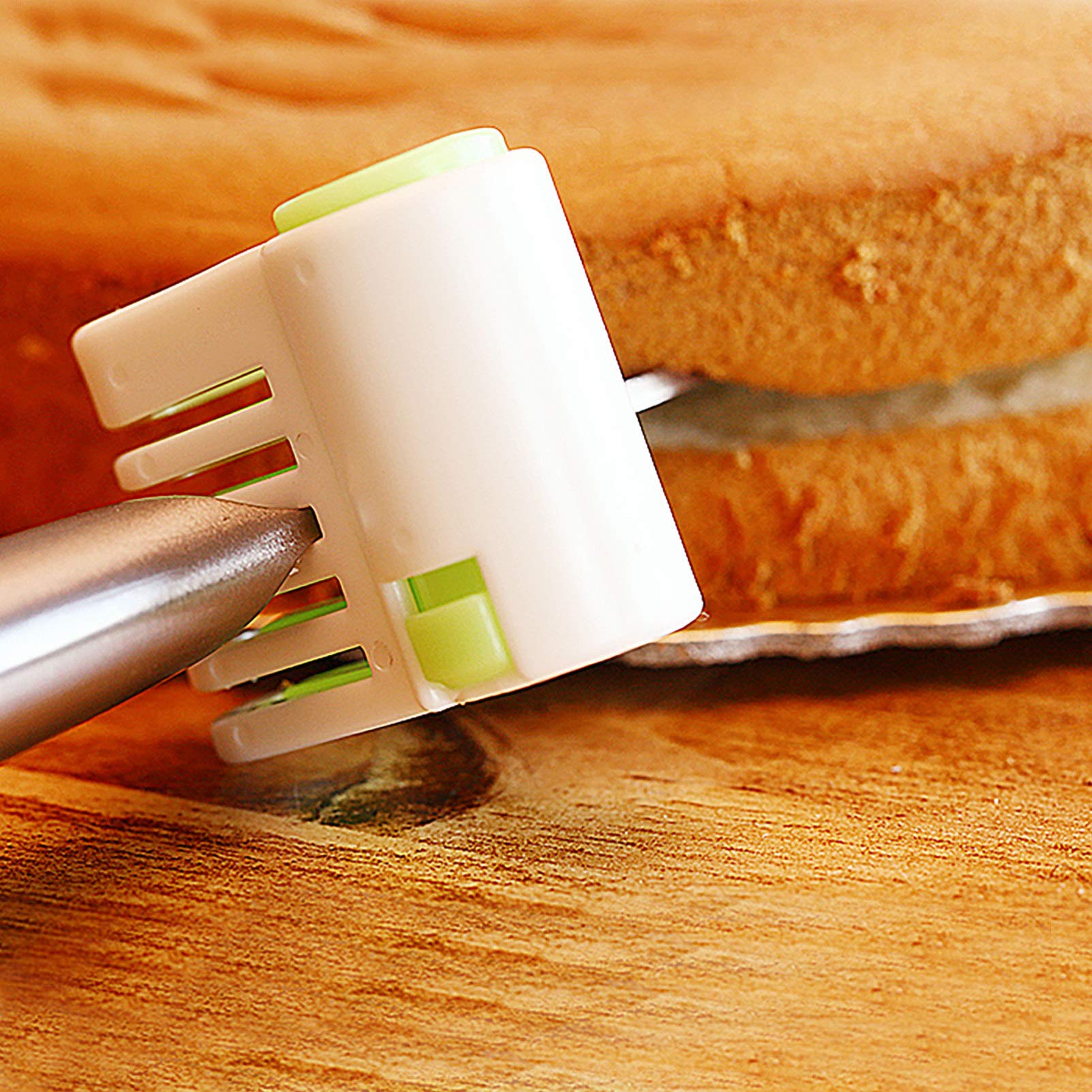 OFFSCH 2x Cake Slicer Bread Toast Cutter Baking Gadgets Abs Plastic Food-grade Ideal for Sandwiches Loaf Bagel