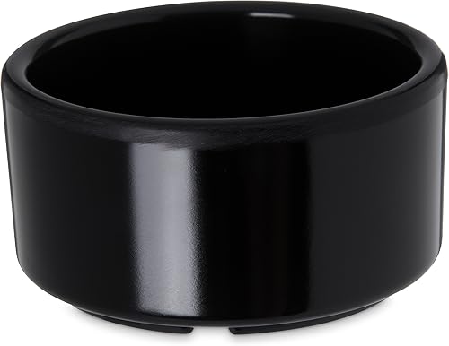 Miniatura 5 de Carlisle FoodService Products 41242 Ramequín de melamina de lados rectos, capacidad de 3 onzas, 3 pulgadas de diámetro x 1-12 pulgadas de altura,