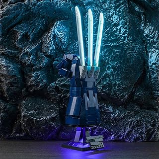 BrickBling LED Light for Lego Wolverine's Adamantium Claws 76250 Set, Light Control Version Lighting Kit Compatible with Lego Wolverine Claws (Lego Model NOT Included)