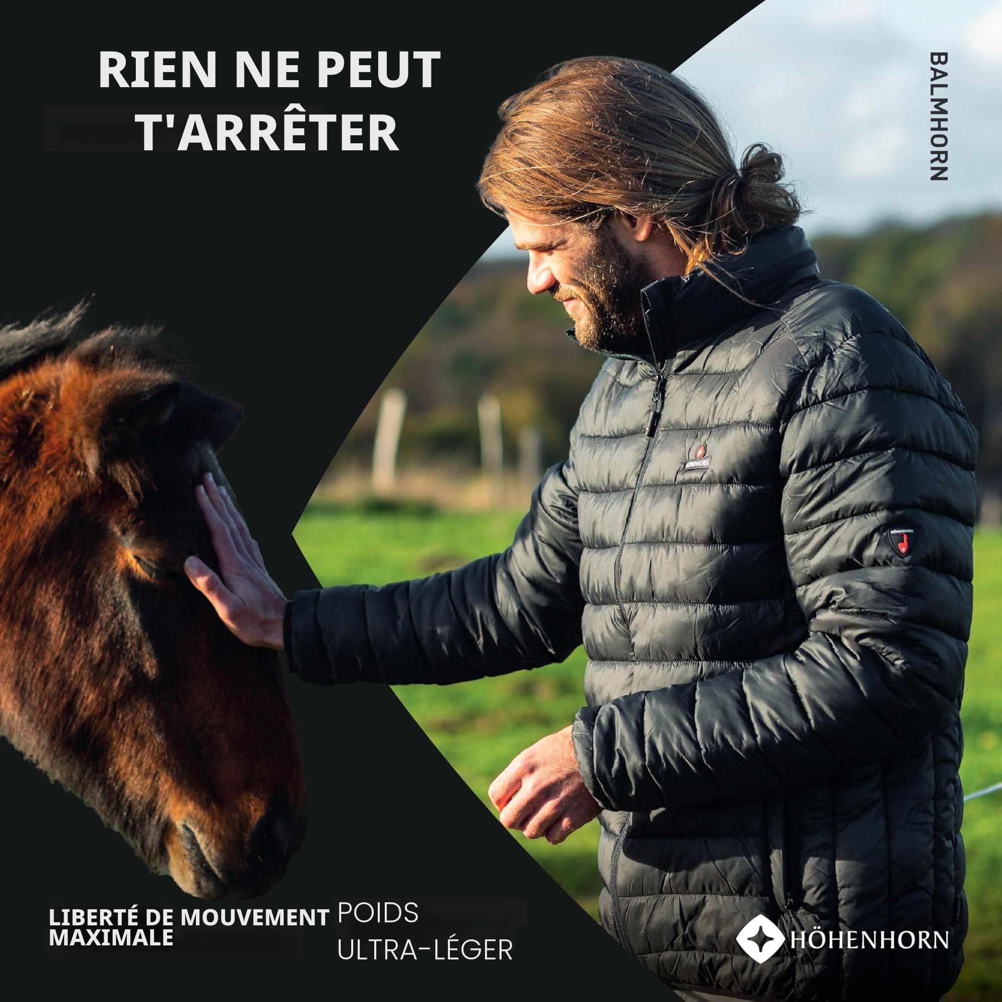 Höhenhorn Balmhorn Veste demi-saison matelassée à capuche pour hommes