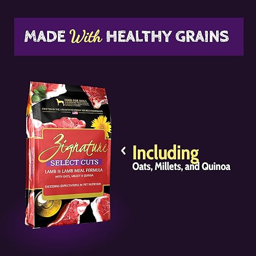 Miniatura 2 de Zignature Select Cuts - Comida seca para perros con fórmula de cordero, 4 libras