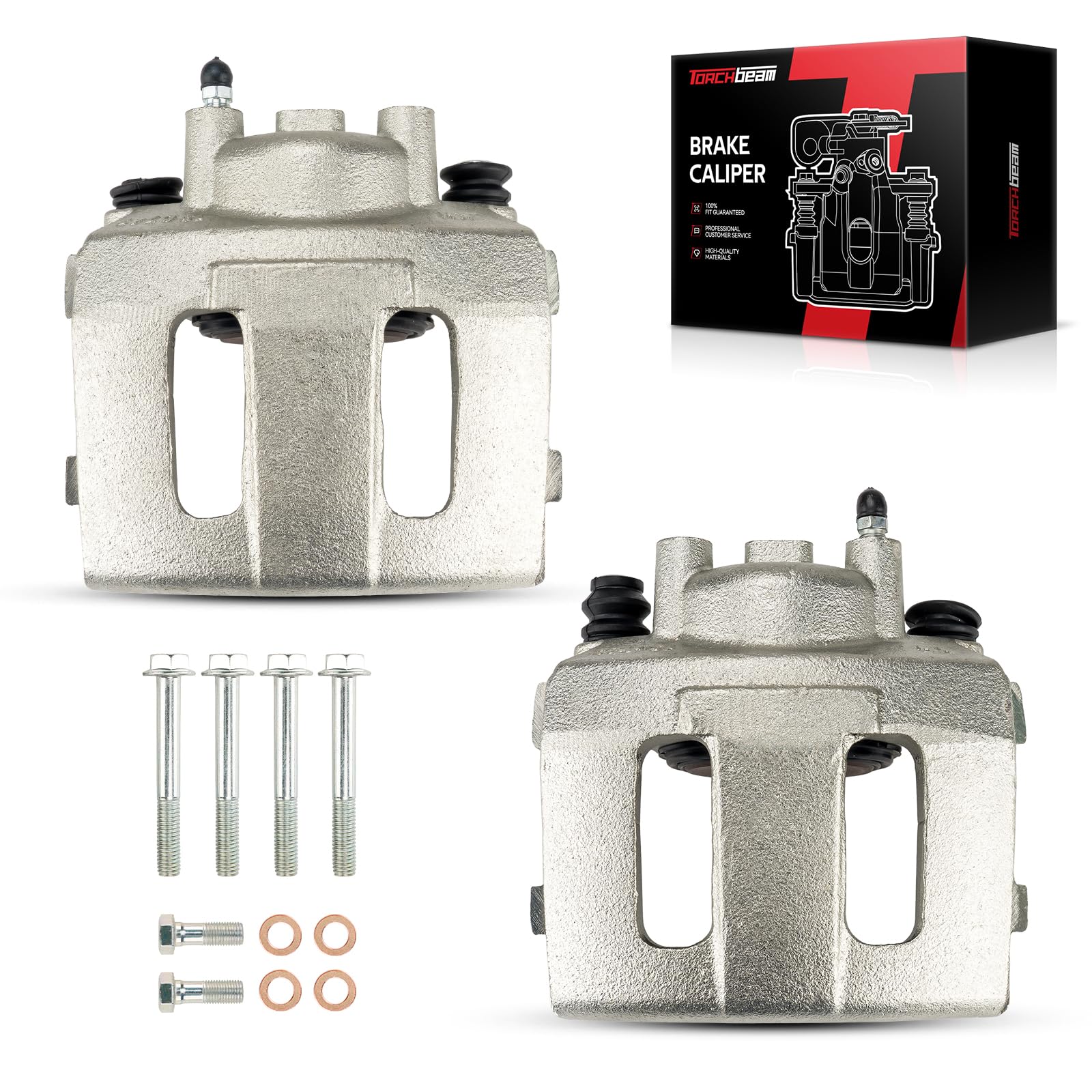 Torchbeam Front Brake Calipers Set for Jeep Wrangler 1990-1995 1997-2006