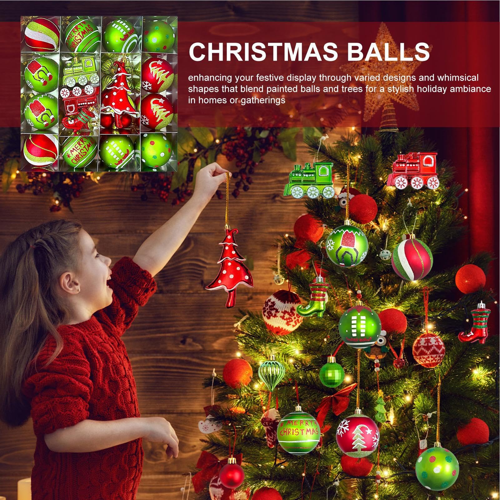 Bolas De Árbol De Navidad Juego Decorativo Irrompible