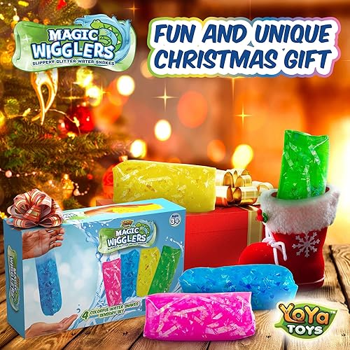 Miniatura 7 de YoYa Toys Magic Wigglers - Juguete para ansiedad de serpiente de agua, juguete para el estrés de serpientes de agua, juguete para el estrés, tubo