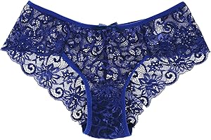 KELITCH Women's Exotic Lace Thong Panties