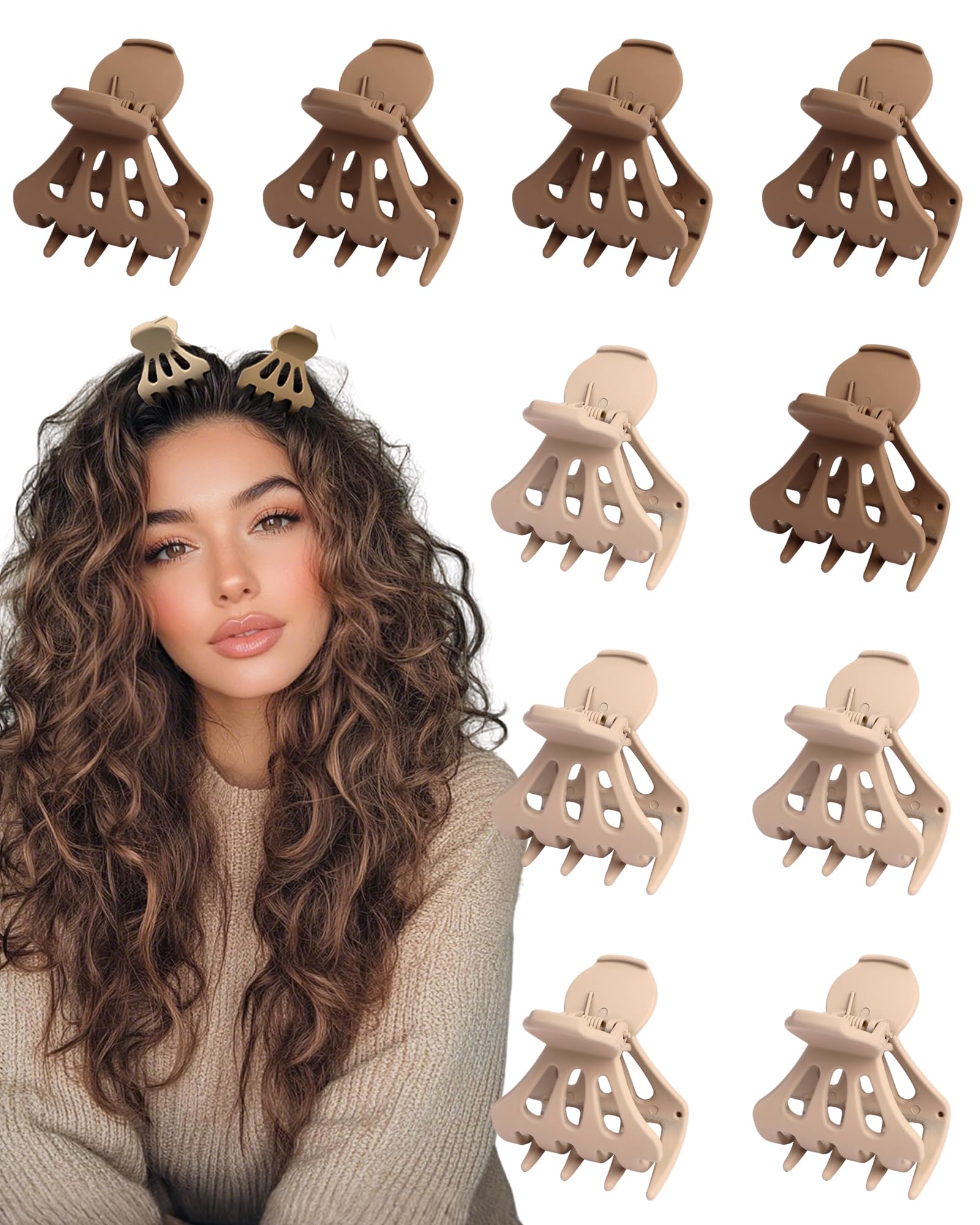 View 1 of 10 Hair Volume Clip curly hair clips?Root Clips for Curly Hair Volume and Claw Clips for Thick Hair.