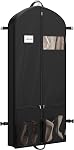 Simple Houseware 43-Inch Travel Garment Bag with Pockets for Suits, Dresses, Coats, Heavy Duty 300D Polyester