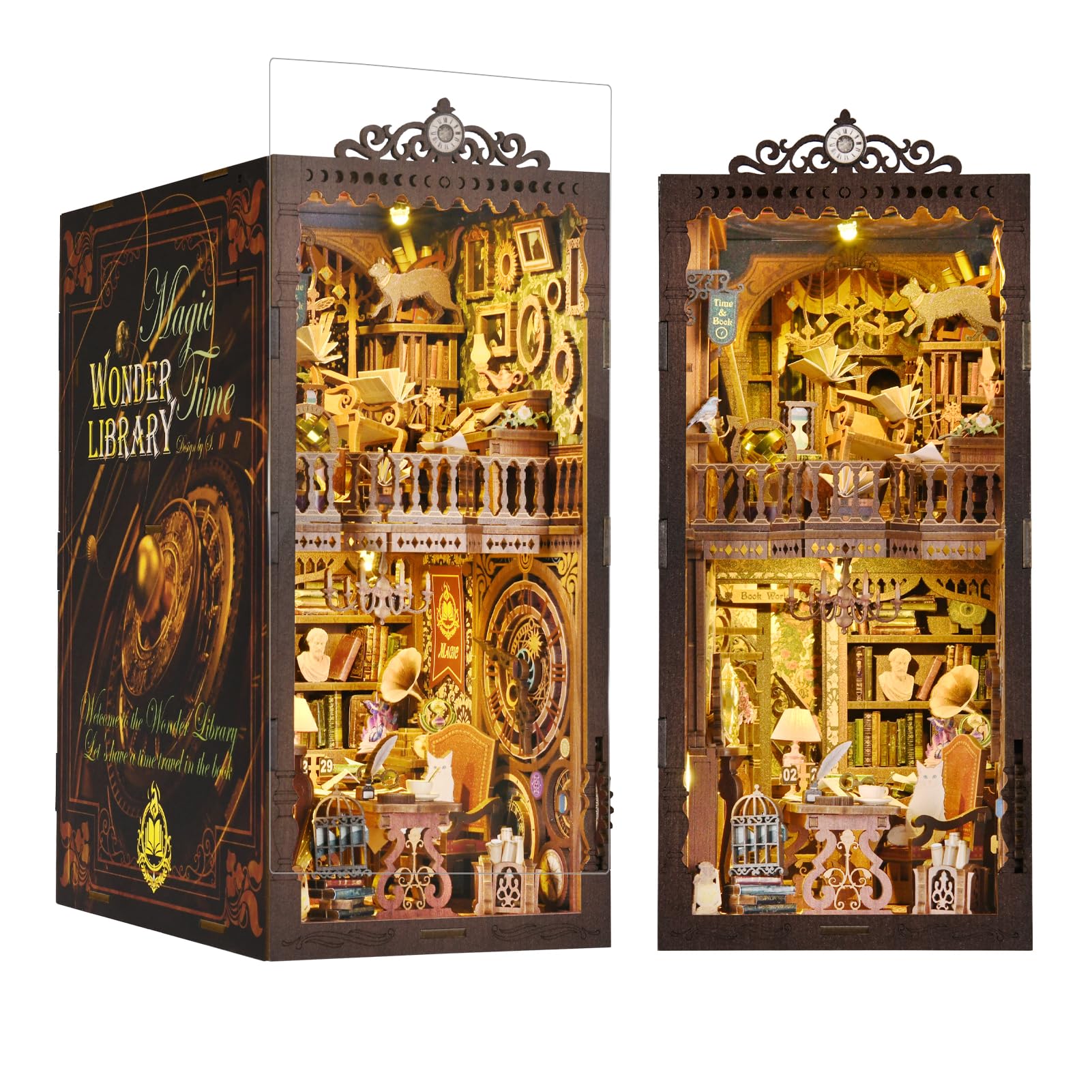Amazon.com: TOYQI DIY Book Nook Kit, Miniature House Dollhouse Kit
