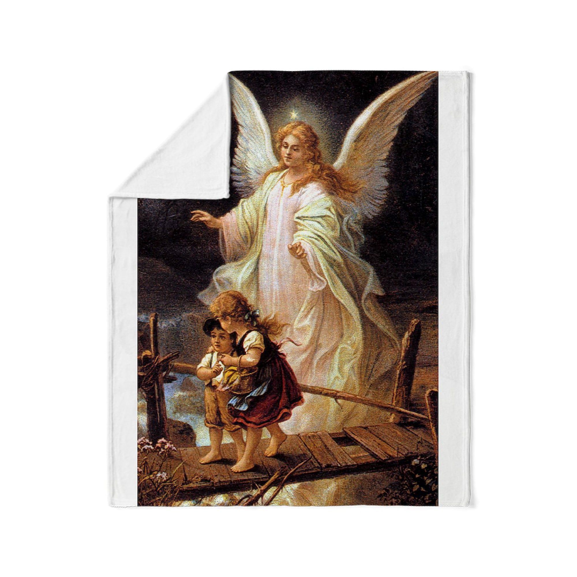 Amazon.com: CafePress Guardian Angel Throw Blanket Super Soft