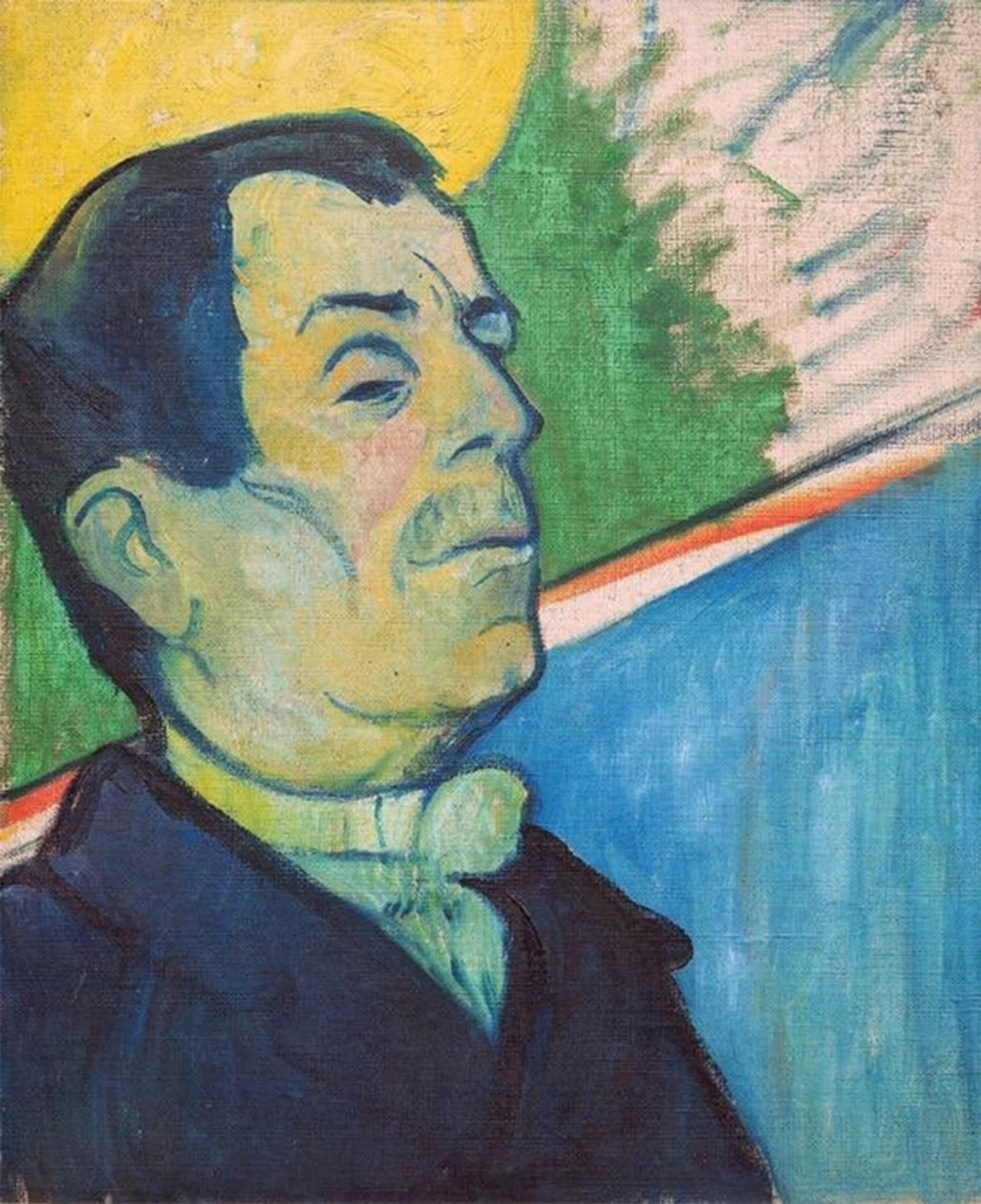 POSTERIIk Vintage Classic Picture Landscape Artwork Monsieur Ginoux by Paul Gauguin Portrait Canvas Painting for Office Home Decor 60x90cm