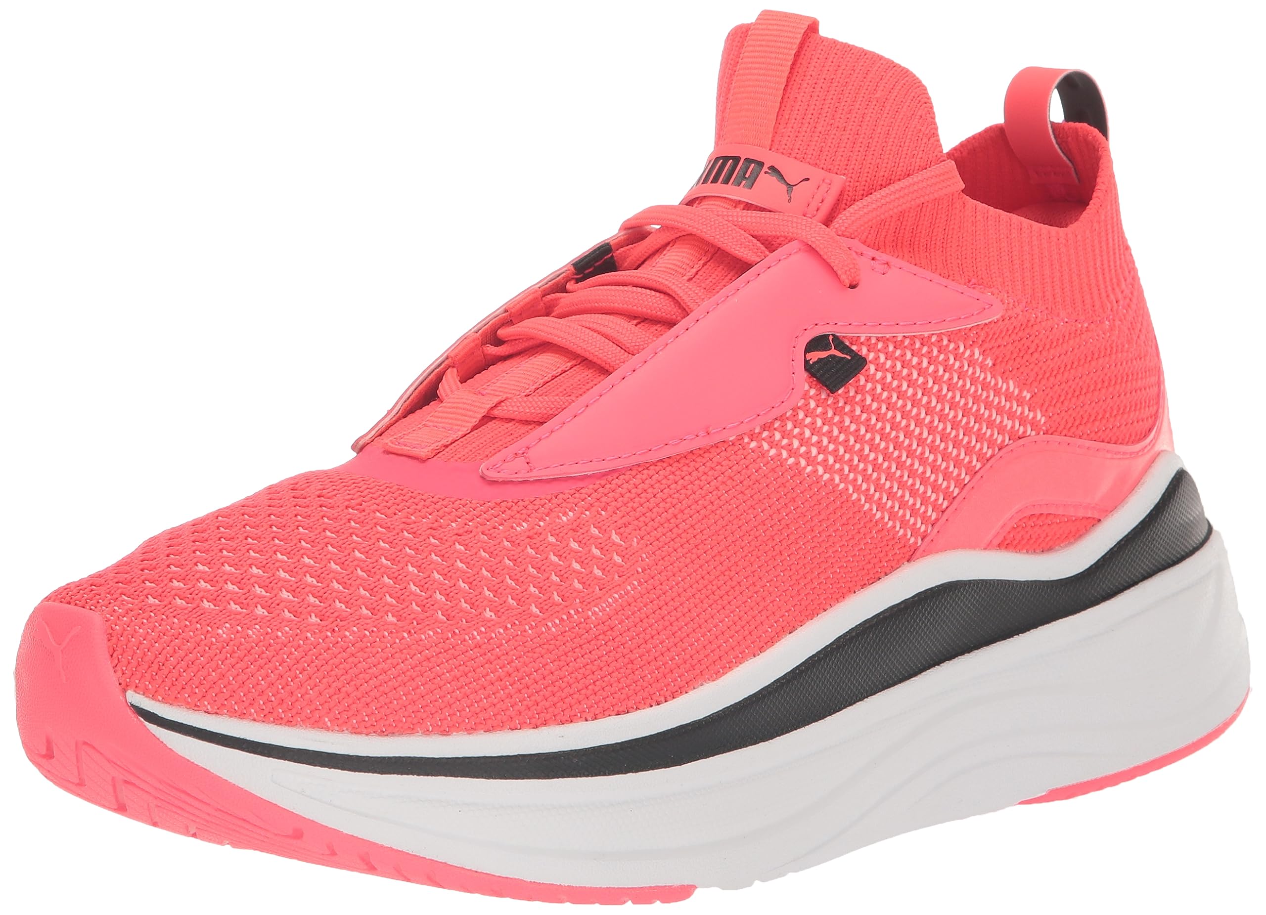 PUMA Womens Softride Stakd Cross Trainer, Fire Orchid-PUMA Womens Black, 7