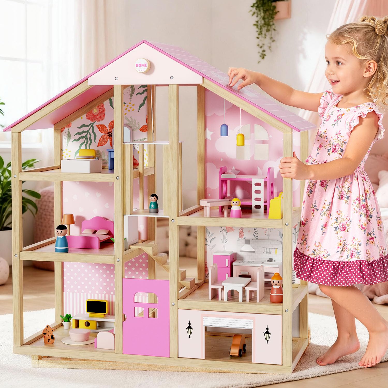 BIERUM Wooden Dollhouse