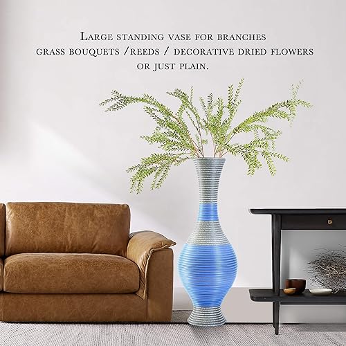 Miniatura 5 de Jarrón alto para piso, 27.6 pulgadas, 27.6 in, jarrón grande de piso de 2.29 pies para Home Deocr, 70PV26