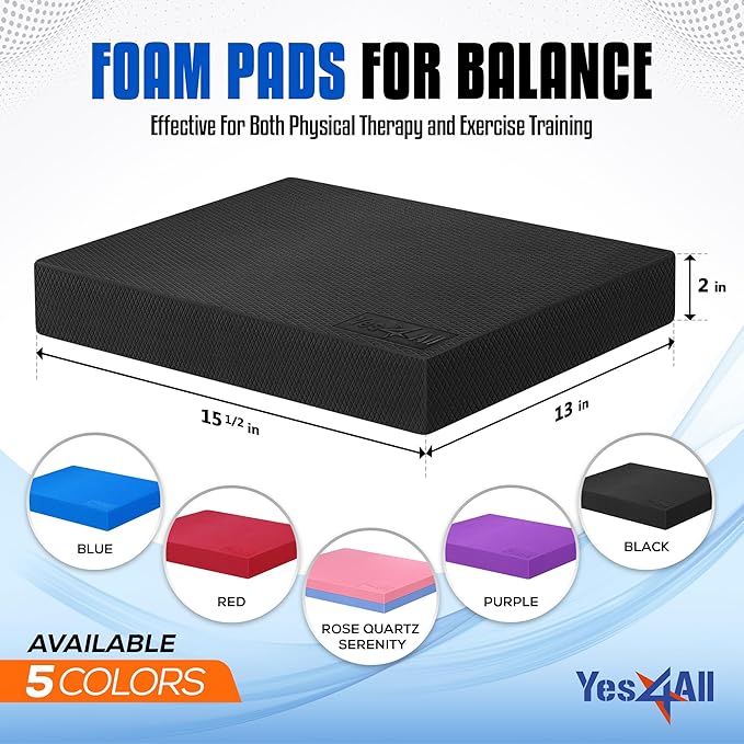 The non-slip surface of the balance pad ensures a secure grip on various types of flooring, preventing accidents and injuries while exercising. The pad can be used for a wide range of exercises, including standing balance poses, core workouts, and knee strengthening exercises. Additionally, the soft material provides comfort for sensitive areas such as knees and elbows, making it an ideal choice for physical therapy and rehabilitation purposes.