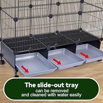 VISCOO Encrypted Metal Bird Cage (46 x 36 x 12) for Parrot Parakeets