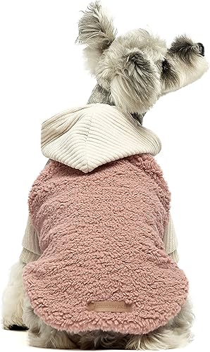 Miniatura 3 de Fitwarm - Abrigo térmico de terciopelo para perro, ropa de invierno para mascota hembra, chaqueta para mascotas, sudadera con capucha para gatos,