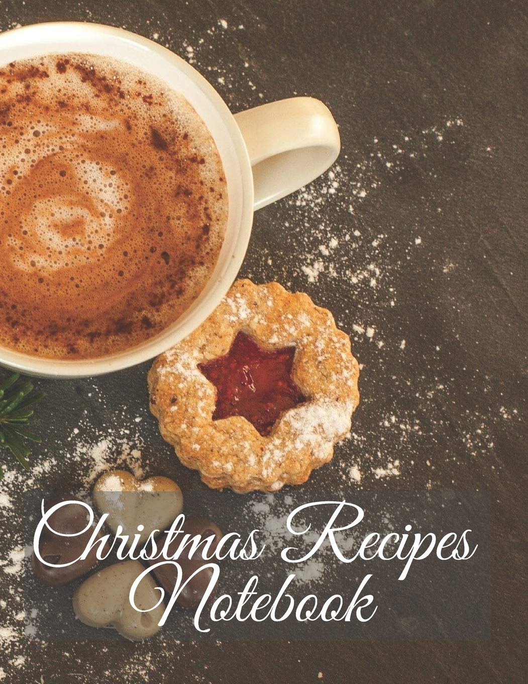 Christmas Recipes Notebook: Blank cookbook to write In all your Christmas recipes