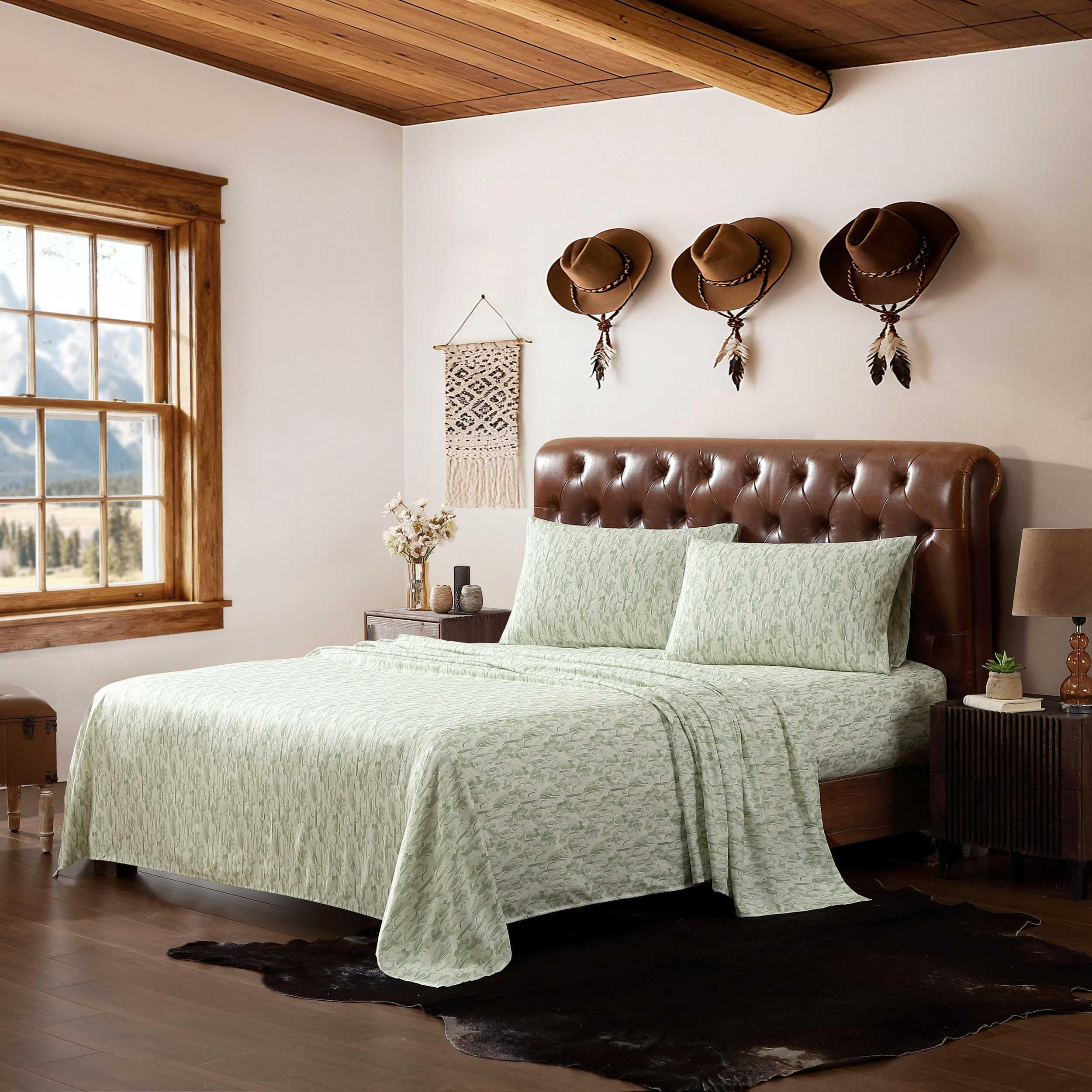 Parure de lit pour lit double Wrangler aquarelle avec drap-housse et taies