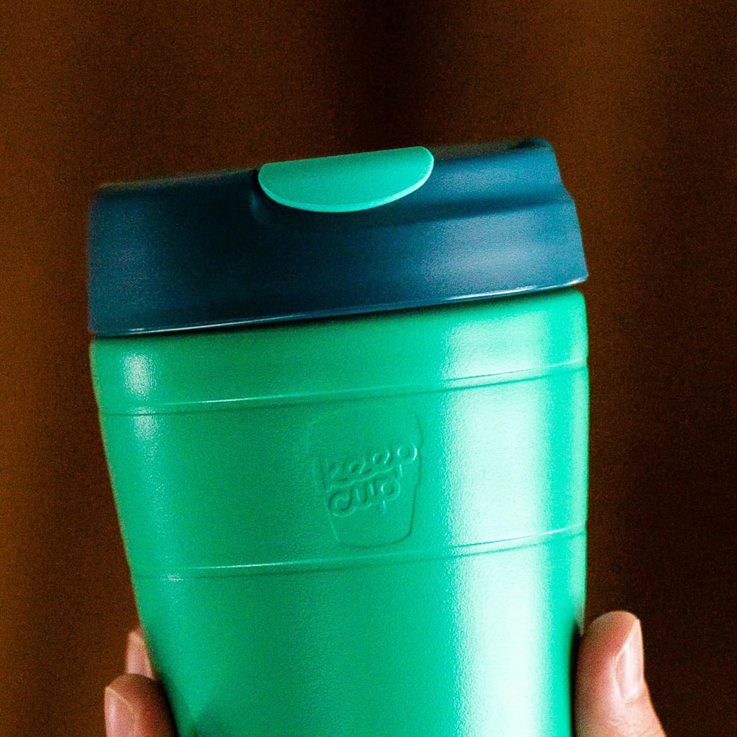 KeepCup Traveller, Reusable Travel Mug - Vacuum Insulated Stainless Steel Cup with Leakproof Sipper Lid - 12oz/340ml - Calenture - Image 2