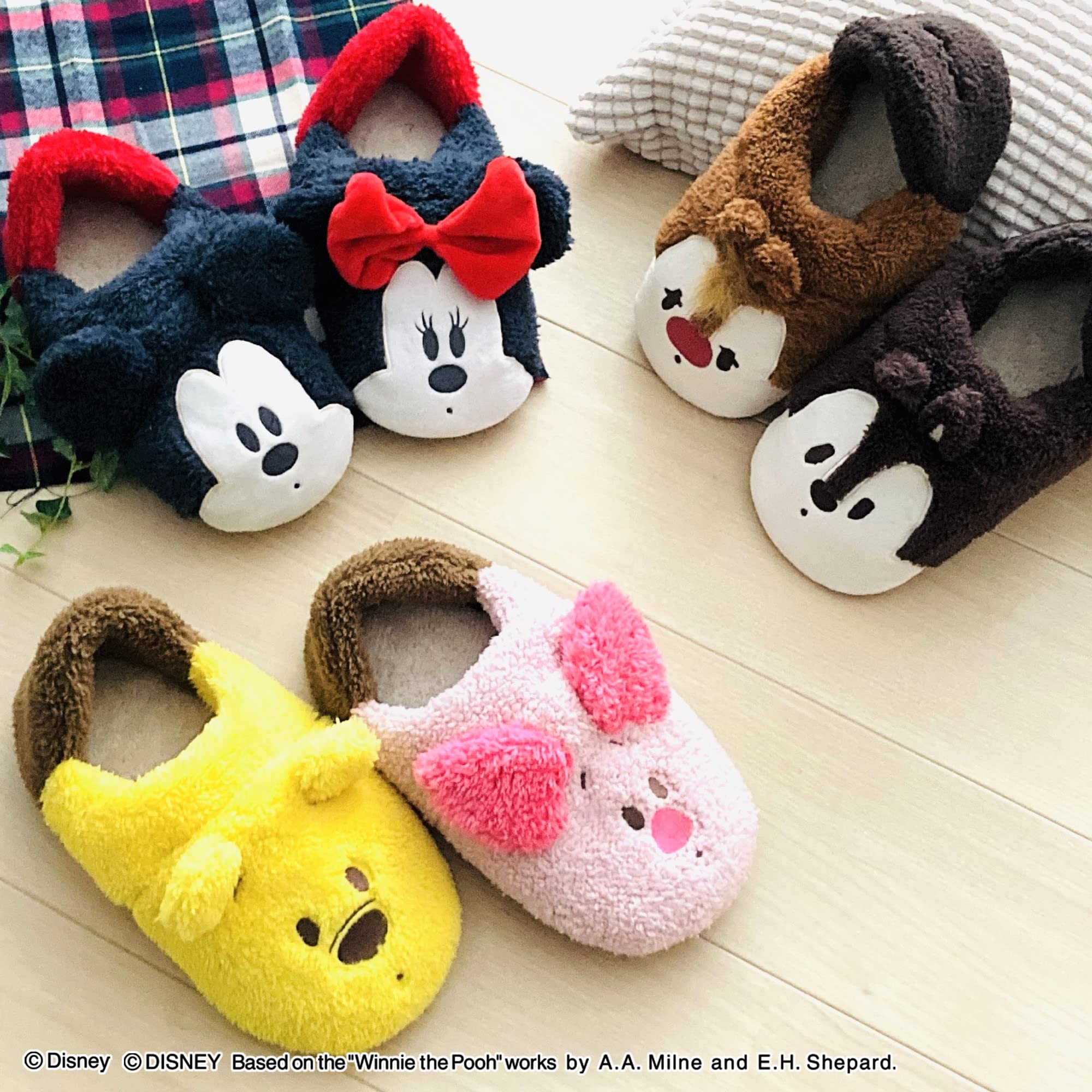 Amazon.co.jp: MORIPiLO ディズニー スリッパ 室内 ルームシューズ 