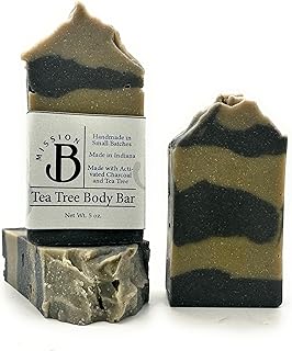 Barra de jabón corporal de árbol de té hecha ...