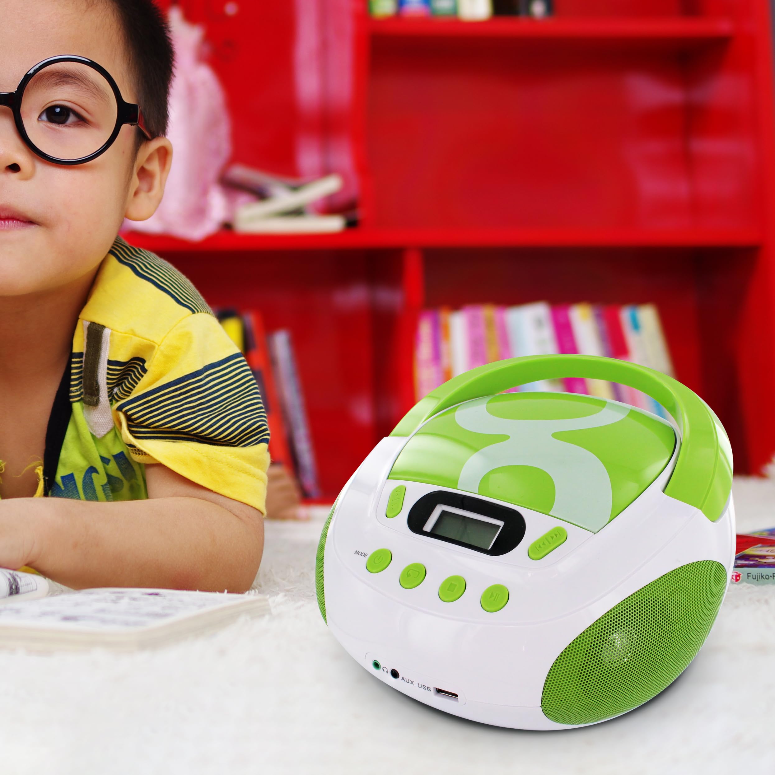 METRONIC Gulli Lecteur CD-MP3 avec Port USB Vert