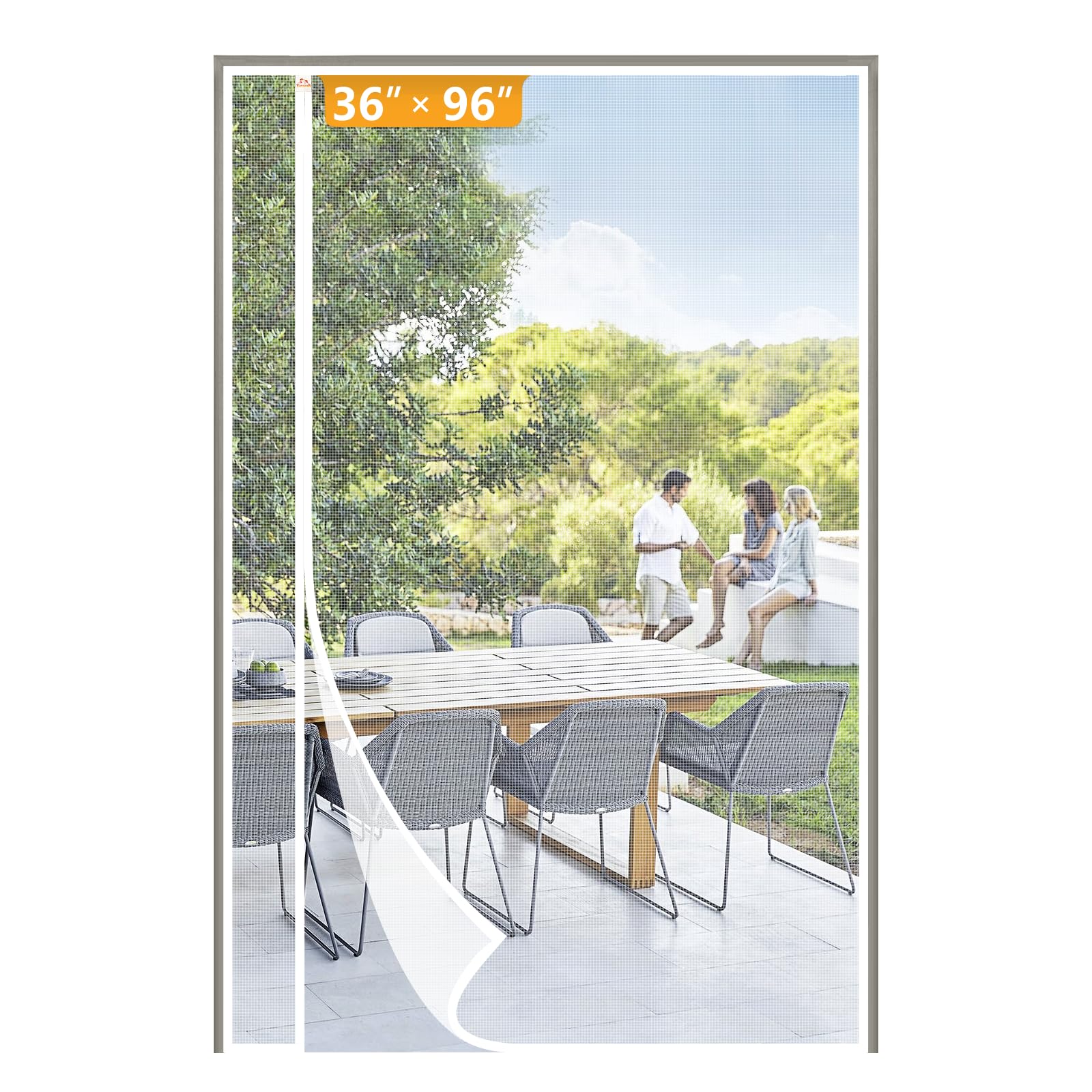Photo 1 of Yotache Magnetic Screen Door, Fits 36"x96" Doors, Reversible Side Opening