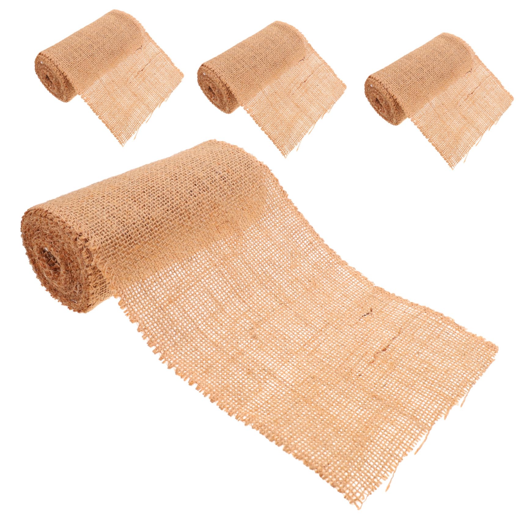 Milisten 4 Rollen Jute Baumhülle für Pflanzenschutz und Gartenschutz