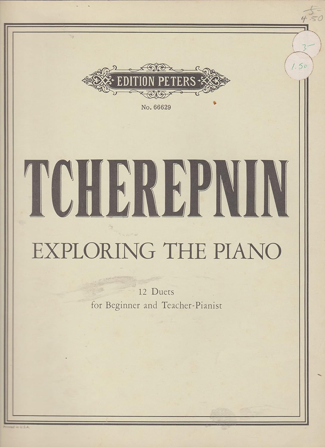 Exploring the Piano -- 12 Duets for Beginner and Teacher-Pianist (Edition Peters)      Paperback – May 1, 2022
