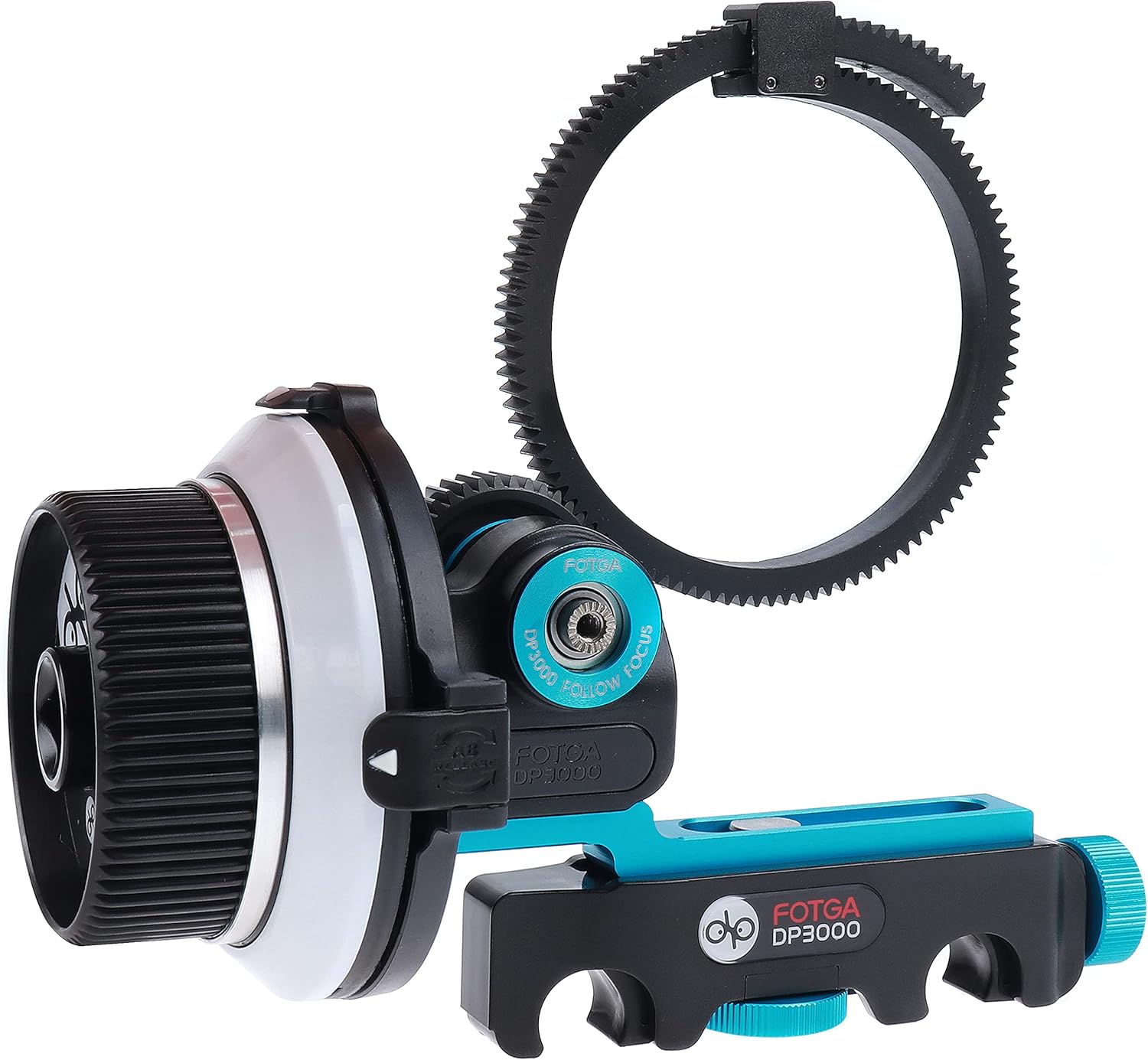 Foto4easy Quick Release Follow Focus with Gear Ring Belt for Sony Canon Nikon DSLR Camera DV Camcorder Film Video Cameras,Fits 15mm Rod System