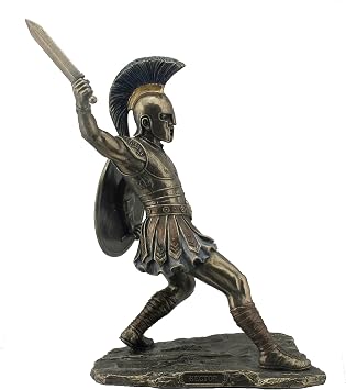 Sale - Hector Unleashed with Sword & Shield Statue Sculpture Figurine Troy