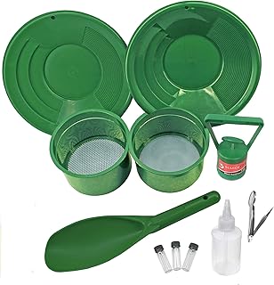 Sluice Fox 11 Piece Gold Panning Supplies Kit | Classifier Sifting Pan Set
