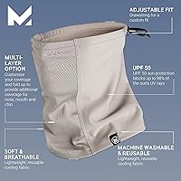 Vista 2 de MISSION All Season Cooling Neck Gaiter Ski Mask For Men And Women, UPF 50