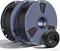 SUNLU 2kg TPU 3D Printing Filament 1.75mm, Industrial Grade 95A TPU, Wear-Resistant, Flexible, High Elasticity, Easy Printing TPU Filament, Accuracy ±0.3mm, 1kg, 2 Spool Black