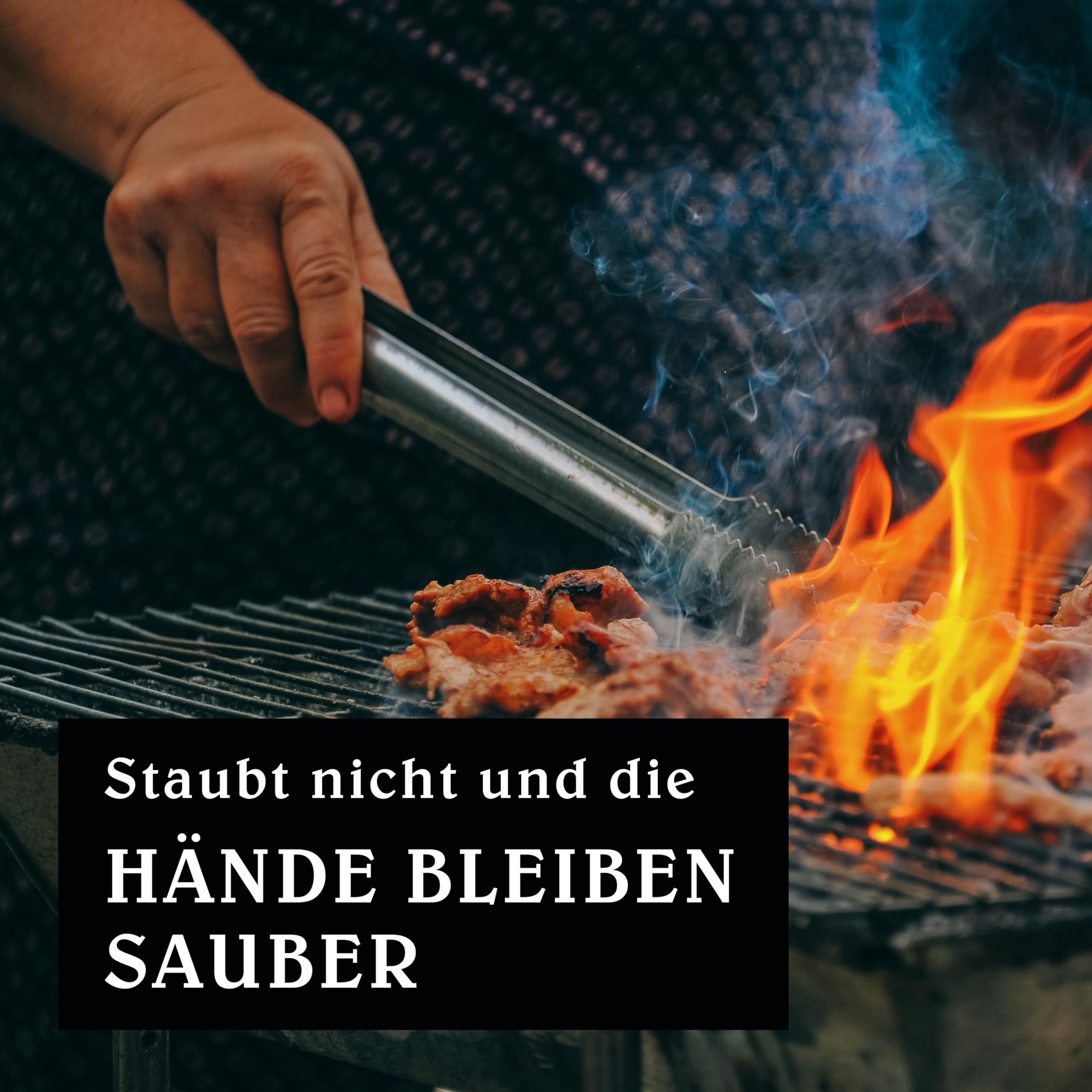 Kokosnuss Kohle Cubes 40x40mm 6kg I Kohlewürfel mit Zugloch I Nachhaltige Naturkohle mit Langer Brenndauer & wenig Asche I Grillkohle mit geringer Rauchentwicklung
