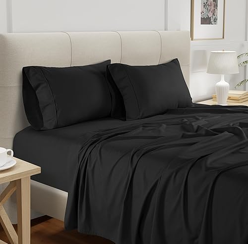 Miniatura 2 de Chateau Home Sábanas de tamaño King, juego de sábanas de eucalipto tamaño King, sábanas refrescantes para personas que duermen con calor, Tencel