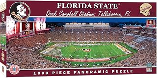 MasterPieces - 1000 Piece Jigsaw Puzzle, NCAA Oklahoma Sooners, Panoramic Football Stadium View, Fun for Adults and Family, 13"x39"