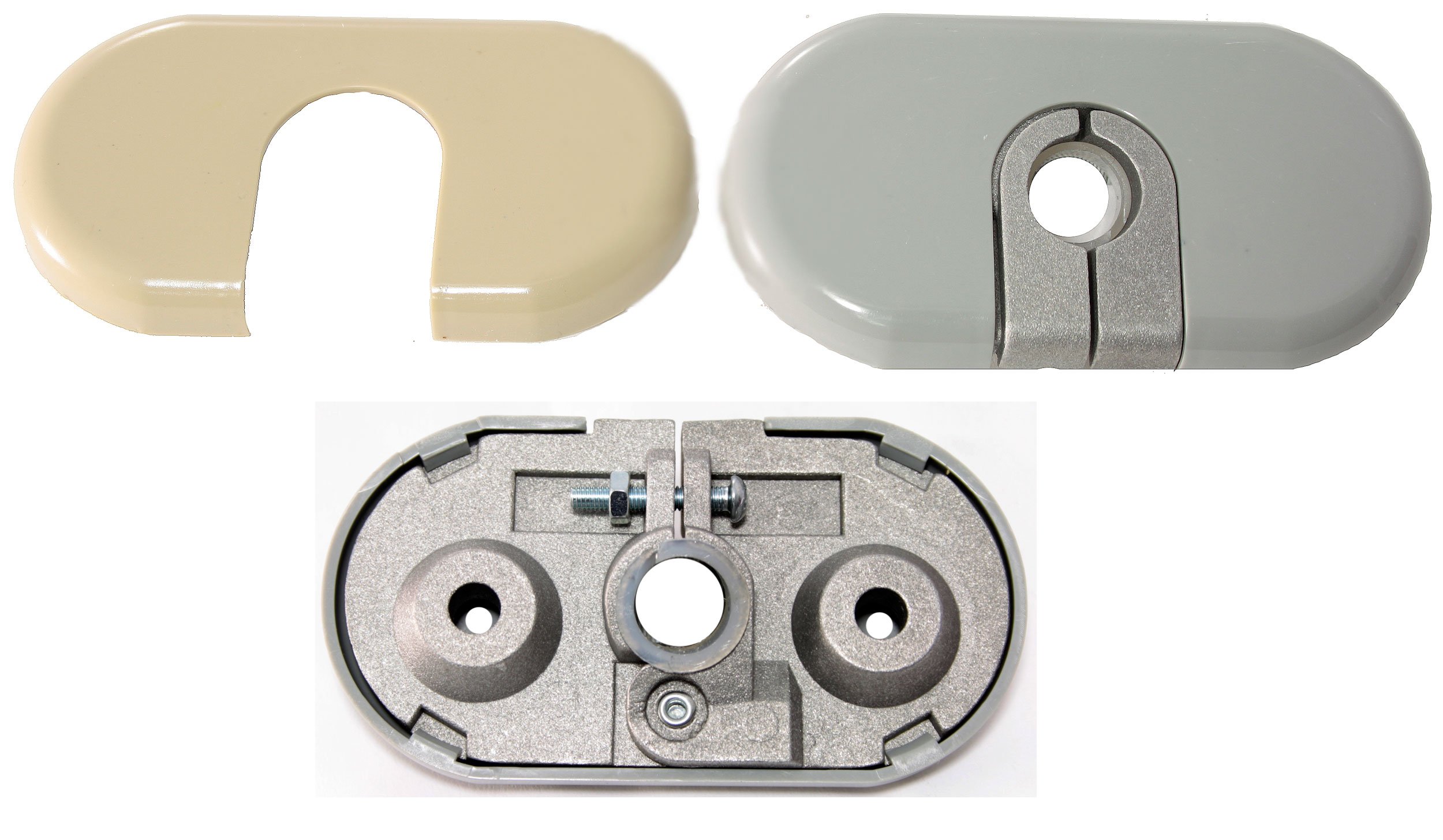 APDTY 143082 Sun Visor Hinge Bracket Mount Repair; Upgraded Metal; Left & Right