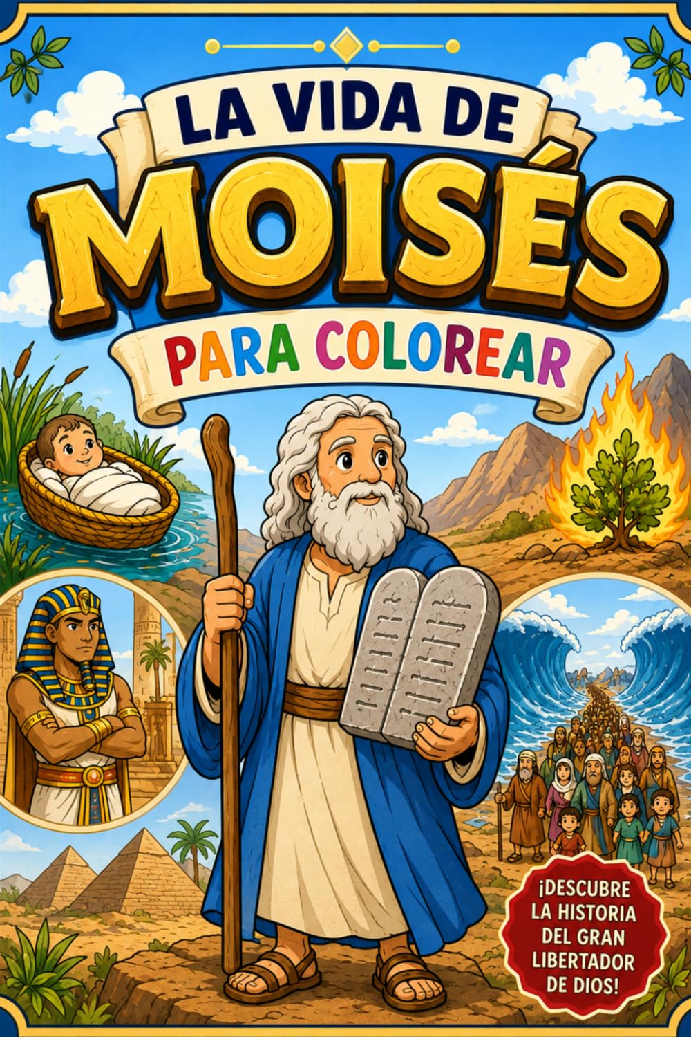 La vida de Moisés para colorear