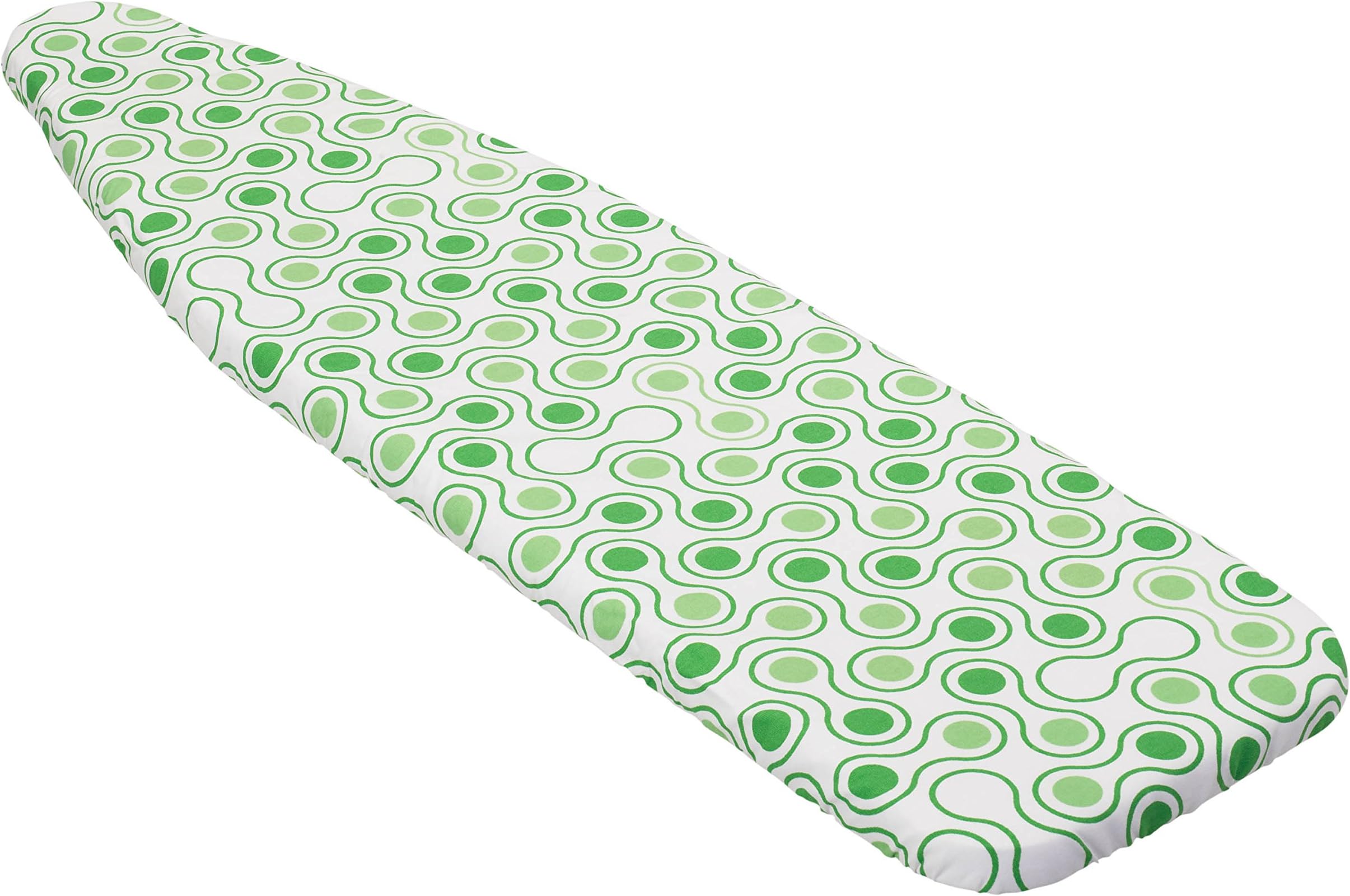 Honey-Can-Do IBC-01289 Standard Fire-Retardant Ironing Board Cover with Pad Dots, Green