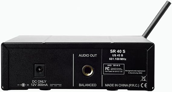 Minisistema de instrumentos inalámbrico AKG WMS 40 (US 45 B, 661.100 MHz) :  Instrumentos Musicales - Amazon.com