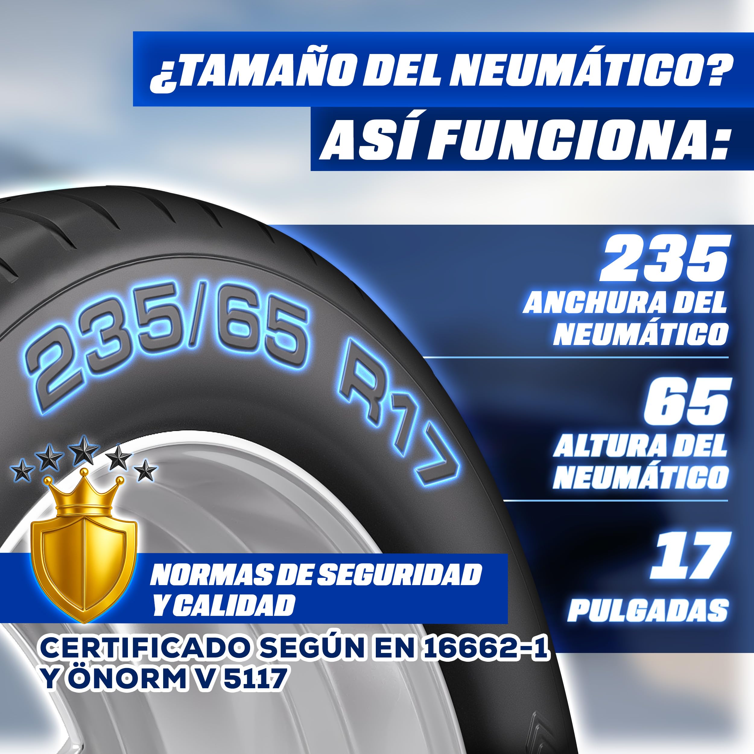 TRESKO 2x Cadenas de nieve para coche, incluye guantes y caja de almacenamiento, cadenas de neumáticos de metal para coches, cadenas de nieve EN 16662-1 & ÖNORM V5117 | Montaje rápido | para delantero