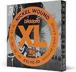 D'Addario EXL110 Nickel Wound Electric Guitar Strings 3 Pack - Regular Light 10-46