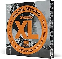 Vista 1 de D'Addario XL EXL110-3D - Cuerdas de níquel para guitarra eléctrica de 6 cuerdas, entonación perfecta, sensación consistente, durabilidad fiable