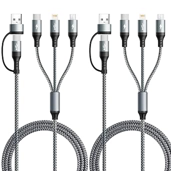 5 in 1 Multiple Charging Cable,USB A/C Universal Charger Cable