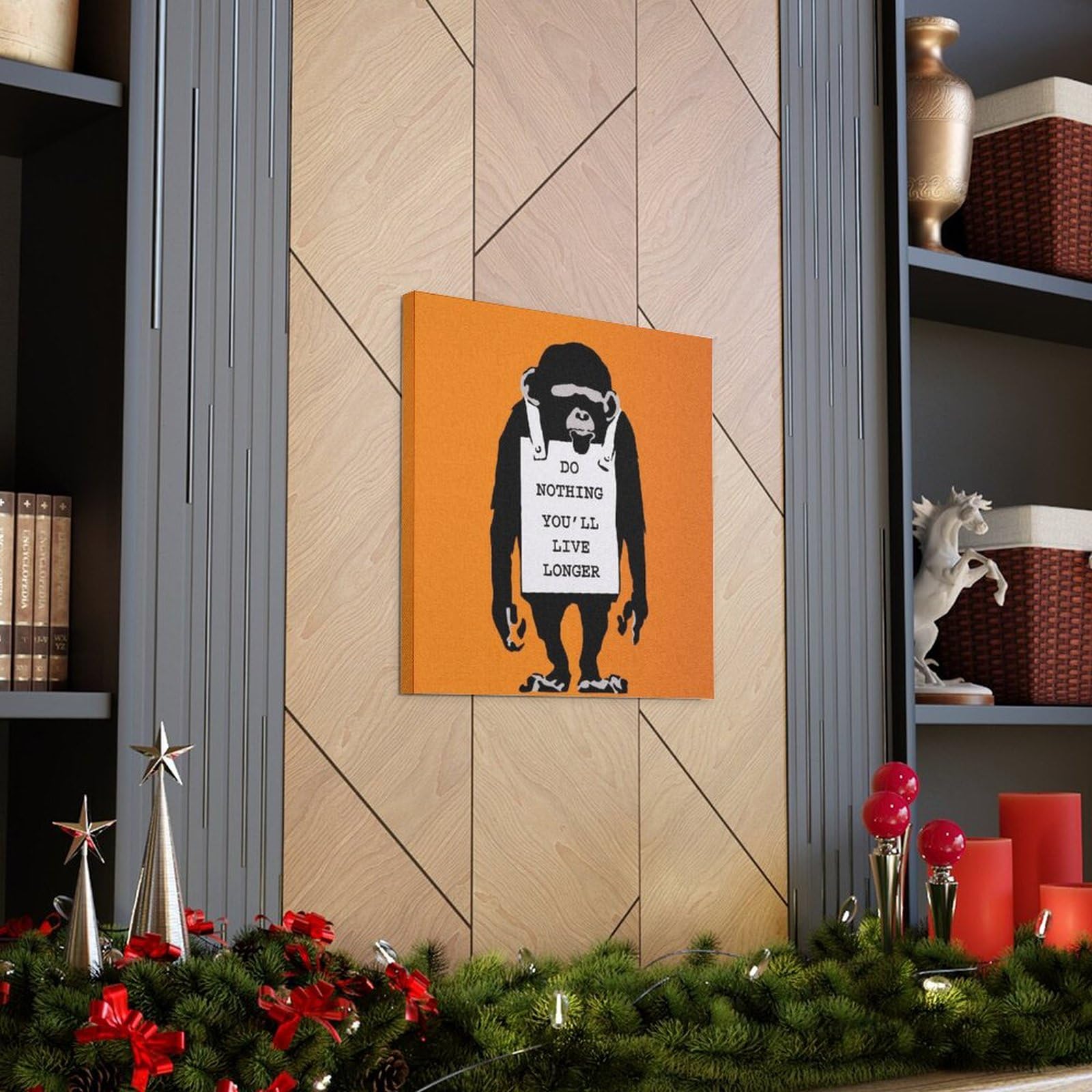 banksy 最初期作品「gorilla」プリントキャンバス banksy 最初期作品「gorilla」プリントキャンバス banksy