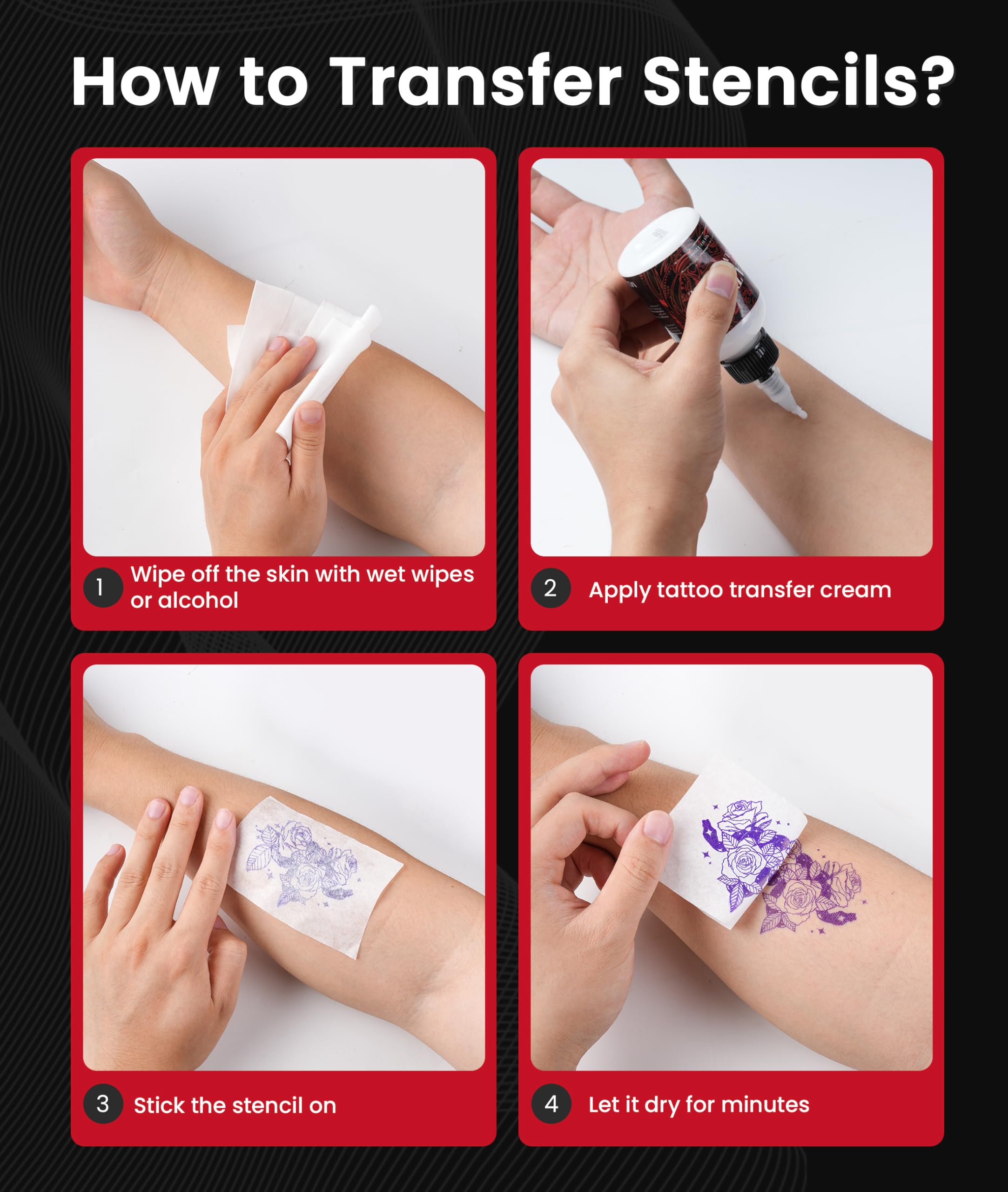 Phomemo M08F Tattoo Drucker, Tattoo Stencil Drucker Schablonendrucker mit 10pcs Transferpapier Kompatibel mit Phone Tablet PC & Offiziellem Transferpapier für Tattoo Künstler und Anfänger