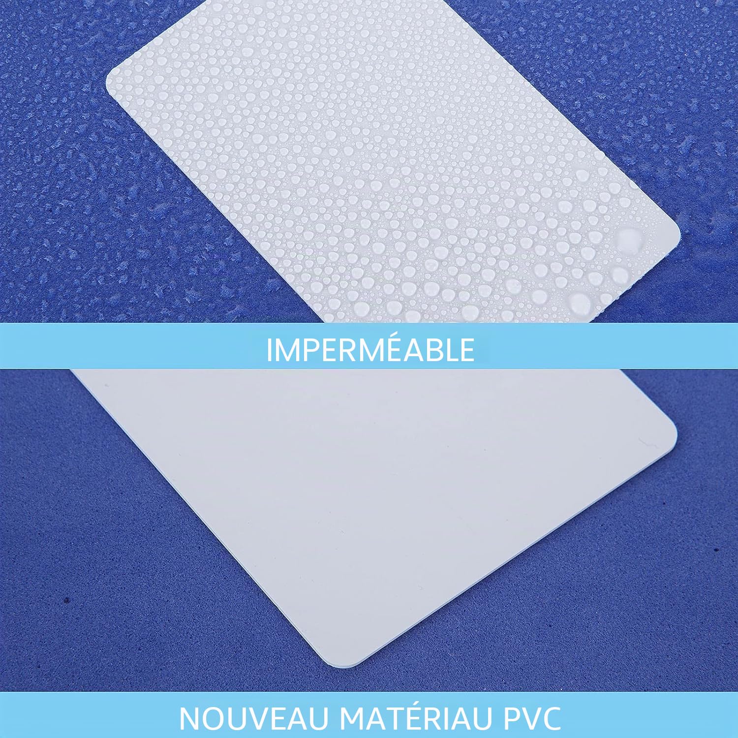 200 Cartes PVC Vierges Blanches CR80 (85.5x54mm), Carte Blanche Plastique 0.76mm Haute Qualité pour Impression d'ID, Carte PVC Vierge