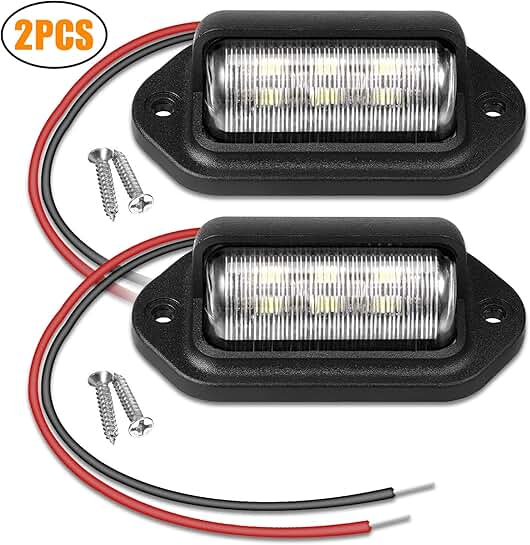 Car Number Plate Lights Amazon.co.uk