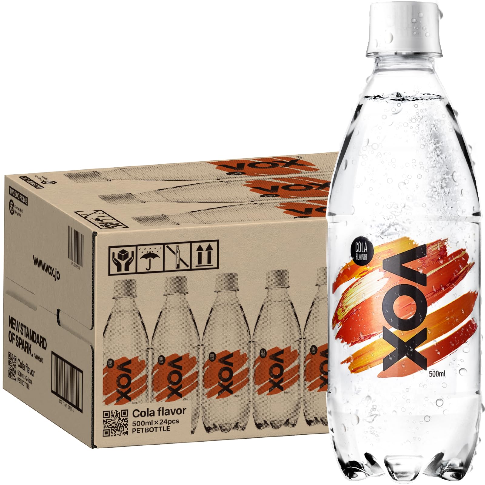 Amazon.co.jp: VOX(ヴォックス) 強炭酸水 コーラフレーバー 無糖 500ml